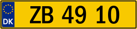 Trailer License Plate
